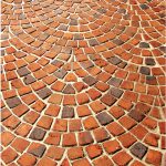 آجر نسوز نما قرمز آمریکایی طرح پرطاووسی (مخروطی) رستیک آذرخش 5*10*10-AR102