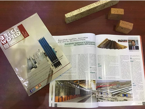 مصاحبه جناب آقای محسن سیفی ریاست هلدینگ بین المللی آذرخش با مجله ایتالیایی BRICK WORLD REVIEW