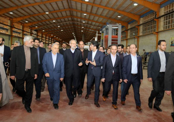 مراسم افتتاحیه فاز 4 گروه بین المللی کارخانجات آذرخش با حضور دکتر علی لاریجانی