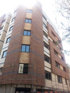 پروژه نما آجری ساختمان خیابان فاطمی