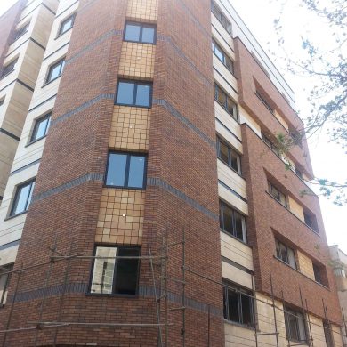 پروژه نما آجری ساختمان خیابان فاطمی