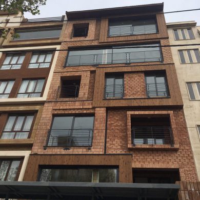 پروژه آجر نما ساختمان شهرک غرب