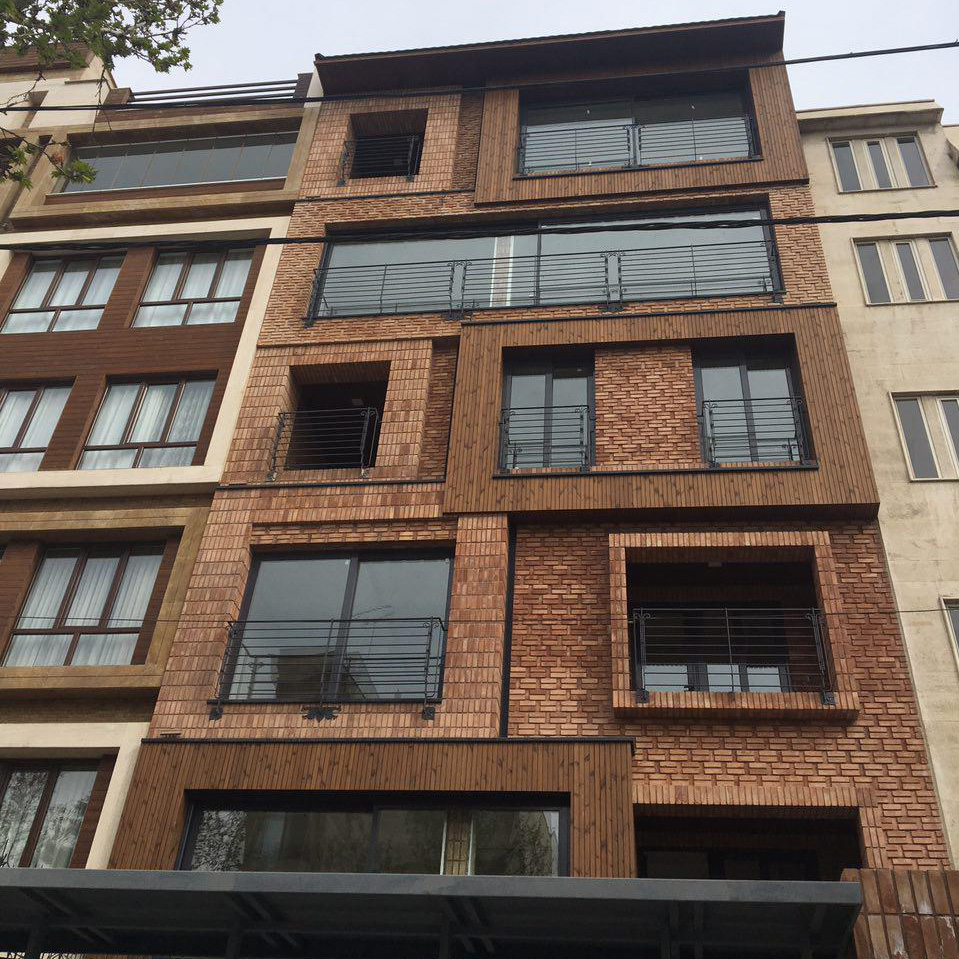 پروژه آجر نما ساختمان شهرک غرب