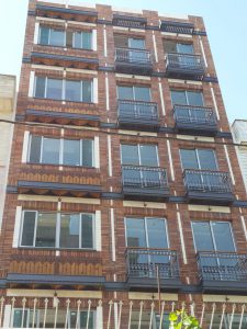 پروژه نما ساختمان آجرنسوز سعادت آباد - تهران