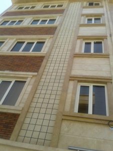 پروژه اجرای نما ساختمان آجرنسوز ستارخان - تهران
