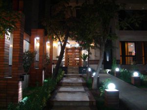 پروژه نما آجرنسوز و محوطه سازی ساختمان سعادت آباد