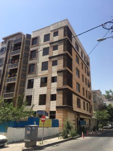 پروژه اجرای آجرنسوز نما ساختمان گیشا