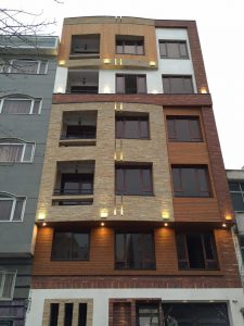 پروژه اجرای نما ساختمان آجرنسوز صادقیه - تهران