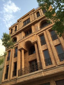 پروژه نمای آجری ساختمان آزادی - اصفهان