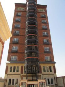 پروژه اجرای نما ساختمان آجرنسوز - برج باغ رویا