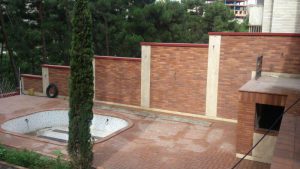 پروژه اجرای محوطه سازی و نما آجرنسوز - تهران