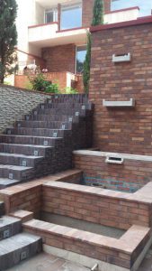 پروژه اجرای محوطه سازی و نما آجرنسوز - تهران