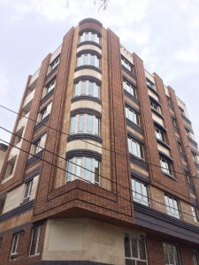 پروژه نما آجری ساختمان مسکونی - تهران