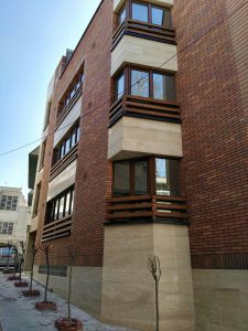 پروژه اجرای نمای ساختمان آجرنسوز - تهران جماران