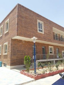 پروژه اجرای آجرنما ساختمان رادیوتراپی - دزفول