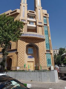 پروژه اجرای نما آجری ساختمان مسجد امیرالمومنین - تهران