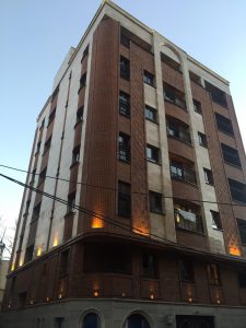 پروژه اجرای نما آجرنسوز ساختمان مسکونی - نیاوران