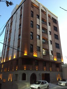 پروژه اجرای نما آجرنسوز ساختمان مسکونی - نیاوران