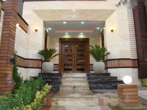 پروژه نما آجرنسوز و محوطه سازی ساختمان سعادت آباد