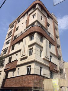 پروژه نما آجری ساختمان مسکونی نازی آباد