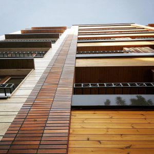 پروژه اجرای نما ساختمان آجری شهرک بنفشه - کرج