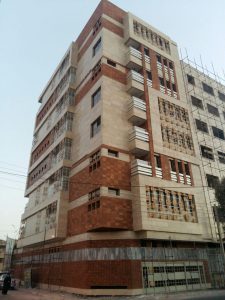 پروژه اجرای آجرنما ساختمان مسکونی شهرک قدس - قم