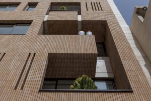 پروژه اجرای نمای آجرنسوز ساختمان کاشانه - اصفهان