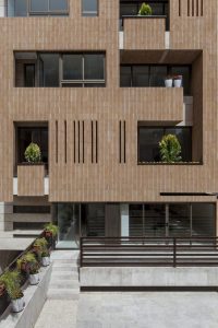 پروژه اجرای نمای آجرنسوز ساختمان کاشانه - اصفهان