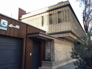 پروژه اجرای نما آجری ساختمان گلنور - اصفهان پل فردوسی