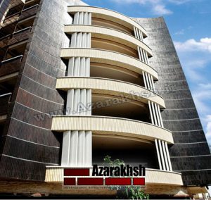 پروژه اجرای نما آجرنسوز ساختمان زاگرس - اصفهان