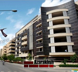 پروژه اجرای نما آجرنسوز ساختمان زاگرس - اصفهان