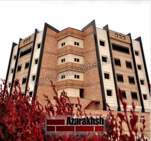 پروژه اجرای نما آجرنسوز هتل اطلس - شاهین شهر