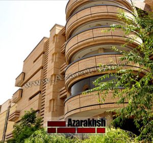 پروژه اجرای نما آجرنسوز مجتمع زاینده رود - اصفهان