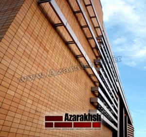 نمای آجرنسوز مجتمع عمار یاسر - قم