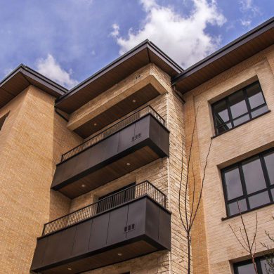 پروژه اجرای نما آجرنسوز ساختمان - لواسان