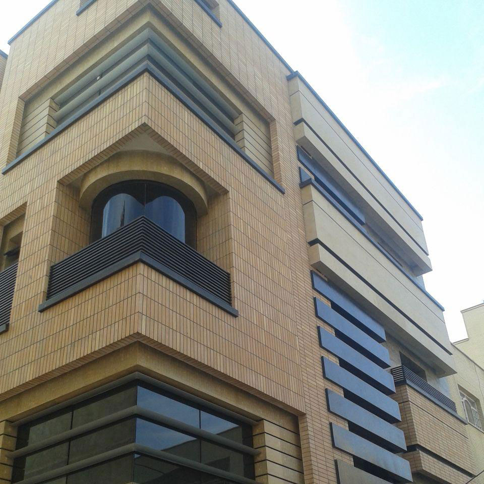 پروژه اجرای آجرنسوز نما مجتمع مسکونی - اصفهان