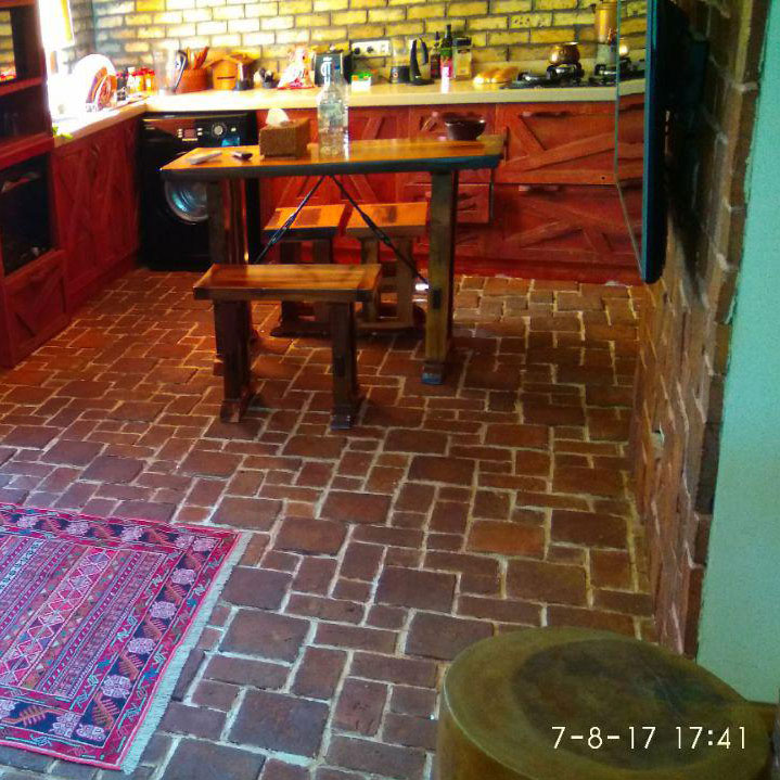 اجرای دکوراسیون داخلی کف سازی با آجرنسوز - قیطریه