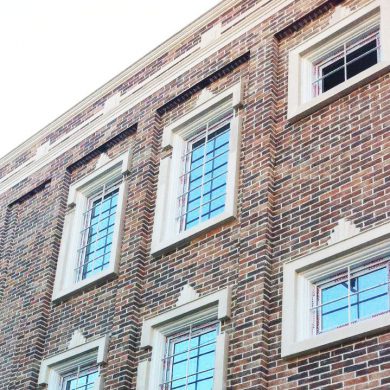 پروژه اجرای نما ساختمان آجری درمانگاه - ایلام