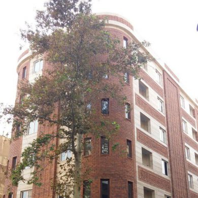 پروژه اجرای آجرنسوز نما ساختمان مسکونی - خیابان سی تیر