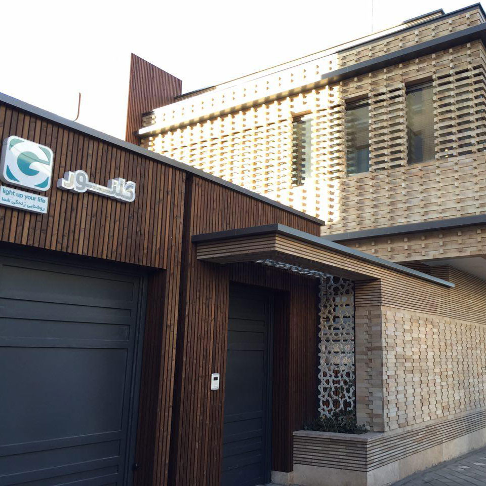 پروژه اجرای نما آجری ساختمان گلنور - اصفهان پل فردوسی