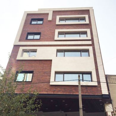 پروژه نما آجری ساختمان گلنور - اصفهان