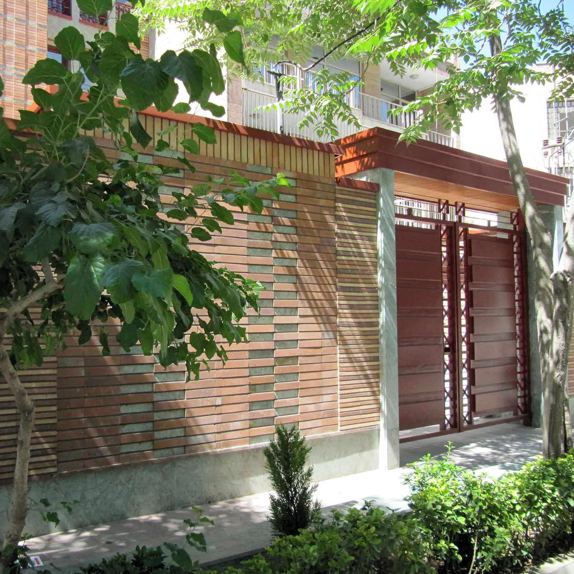 پروژه اجرا آجر نما ساختمان مسکونی - سهروردی تهران