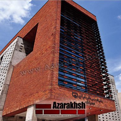 پروژه اجرا آجرنسوز نما ساختمان نظام مهندسی - قزوین