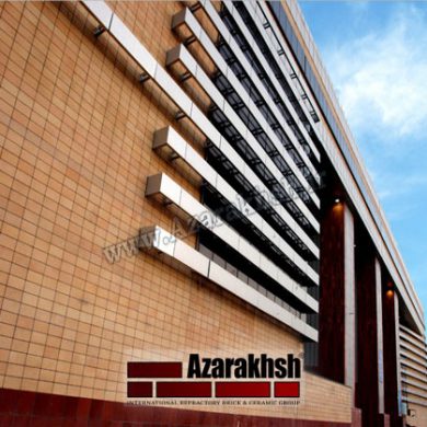 نمای آجرنسوز مجتمع عمار یاسر - قم