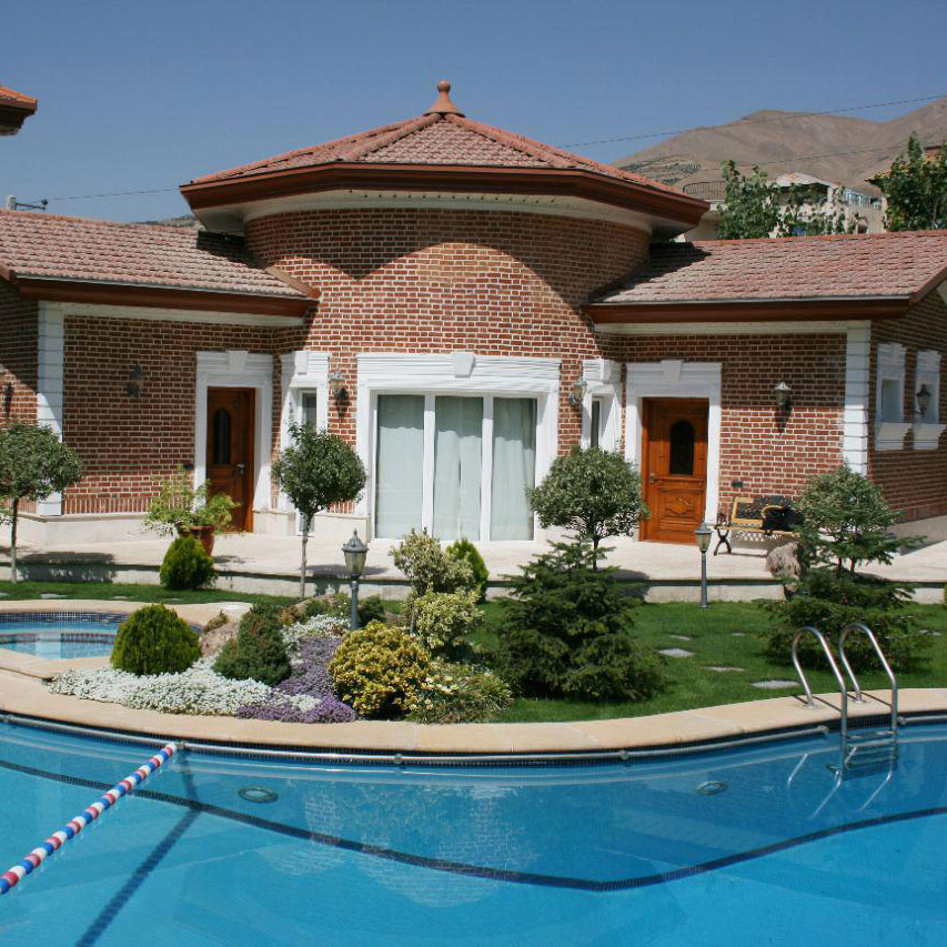 پروژه اجرای نما ویلا آجر نسوز لواسان