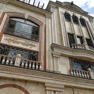 پروژه اجرای نما ویلا آجرنسوز - الماس لواسان