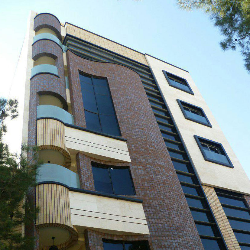 پروژه اجرای نما آجرنسوز ساختمان مرداویج - اصفهان