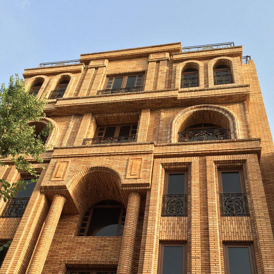 پروژه نمای آجری ساختمان آزادی - اصفهان