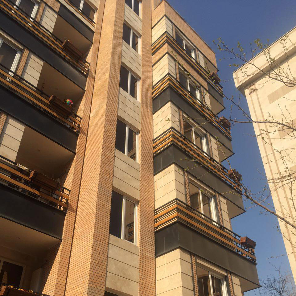 پروژه اجرای نمای آجری ساختمان - شریعتی تهران