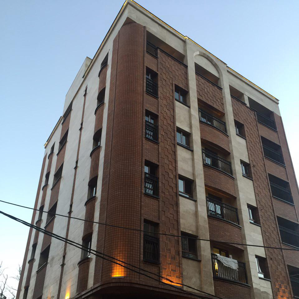 پروژه اجرای نما آجرنسوز ساختمان مسکونی - نیاوران